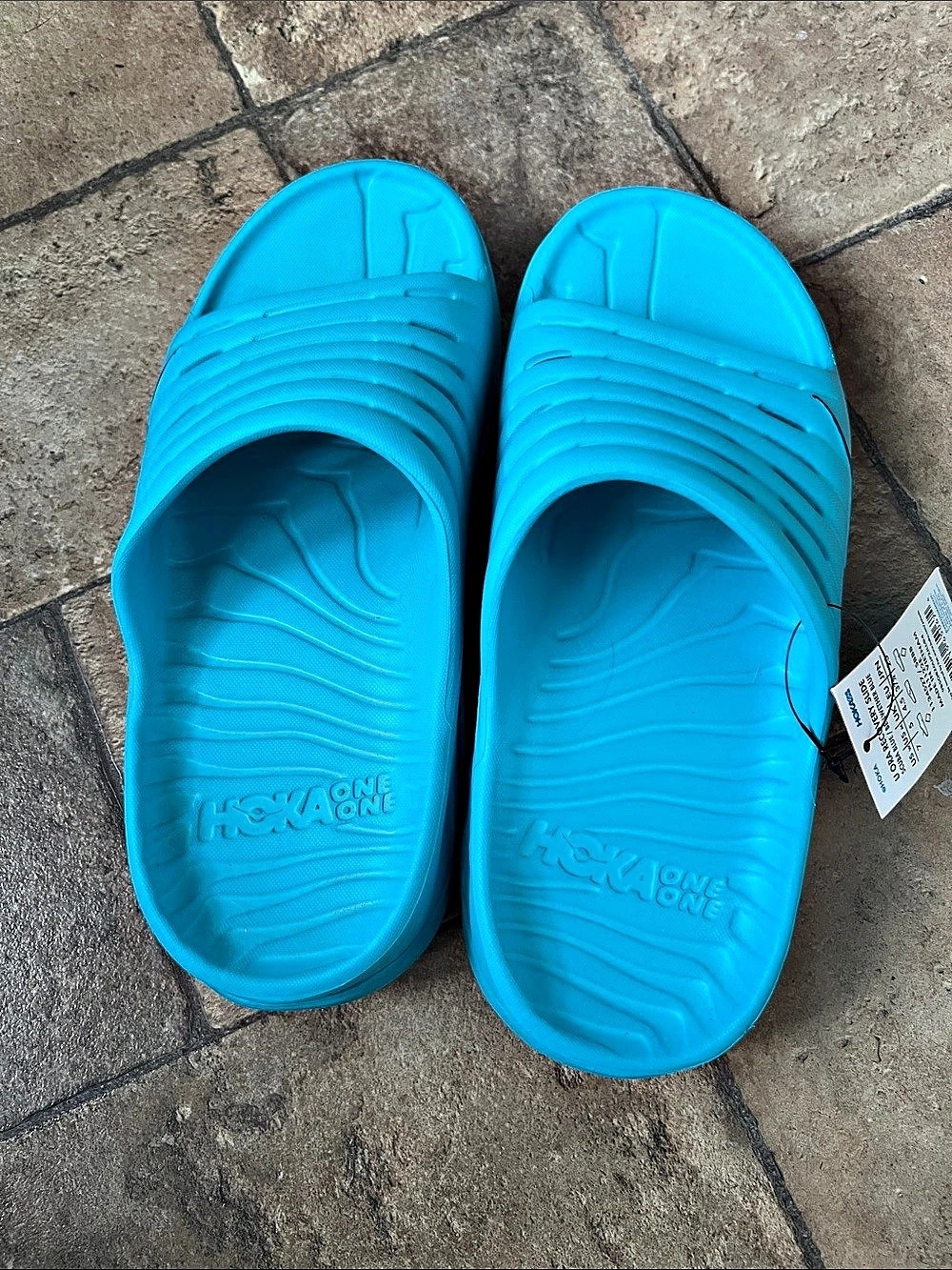 HOKA Ora Recovery Slide 3 Recovery Slides Blue US 7 NWT